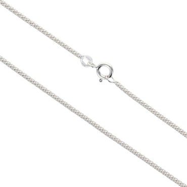 Chaine argent 925 °/°°, fermoir rond a ressort.