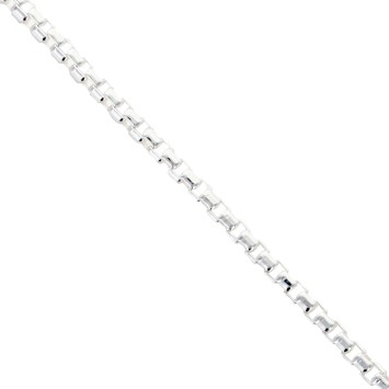 Chaine argent 925 °/°° maille venitienne, fermoir rond a ressort.