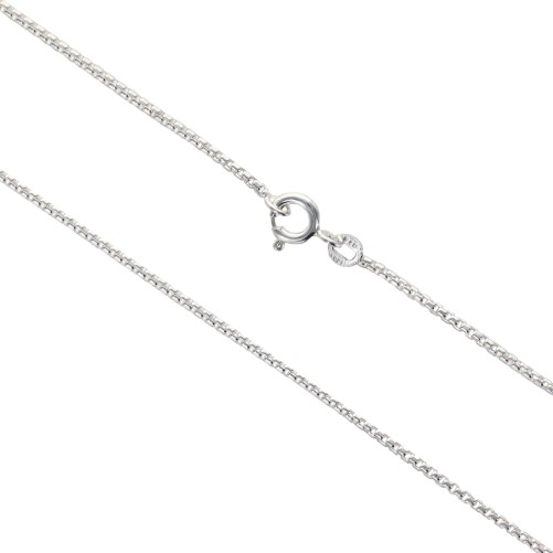 Chaine argent 925 °/°° maille venitienne, fermoir rond a ressort.