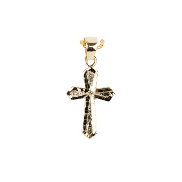 Croix travaillée 1,5 cm - OR 375 °/°° (0,30 g)
