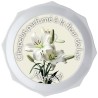 Chapelet grains ronds fluo  à 6 mm- sur chaine de couleur argenté longueur jusqu'au coeur 33 cm- Différents parfums-