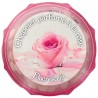 Chapelet grains ronds fluo  à 6 mm- sur chaine de couleur argenté longueur jusqu'au coeur 33 cm- Différents parfums-
