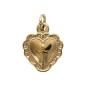 Pendentif EX VOTO en acier inoxydable de couleur dore H.1 cm.