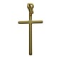 Croix de cou baton petit modele, doree superieur H. 2,3 cm.