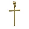 Croix de cou baton petit modele, doree superieur H. 2,3 cm.