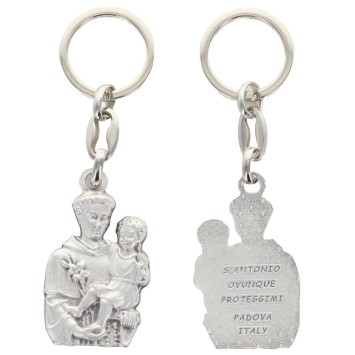 Porte-clés métal saint Antoine H. 5 cm