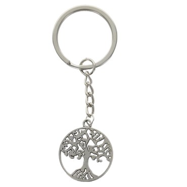 Porte-cl-eacute-s arbre de vie en m-eacute-tal   -Oslash- 3 cm-
