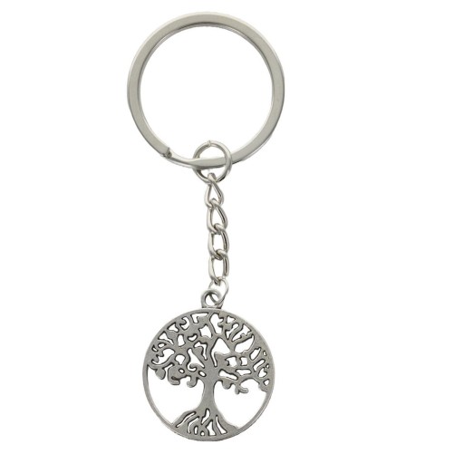 Porte-cl-eacute-s arbre de vie en m-eacute-tal   -Oslash- 3 cm-
