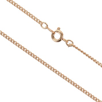 Chaine couleur doree maille gourmette Ø 2 mm, plusieurs longueurs.