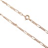 Chaine couleur doree maille figaro Ø 3 mm, plusieurs longueurs.