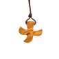Croix de Taize en bois d olivier H. 2,7 cm avec cordon 70 cm.