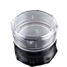 Boite plastique octogonale transparente Ø 6 cm, hauteur 2.5 cm.