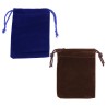 Pochette à chapelet en velours H.9x7 cm, plusieurs couleurs.