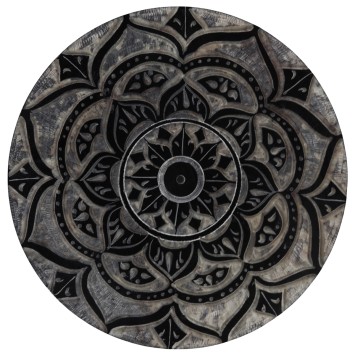 Brûle-encens en stéatite décorée pour bâtonnets, Ø 9 cm. Livré en boîte individuelle.