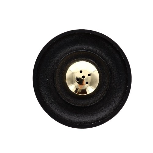 Brûle-encens en métal avec dôme doré pour bâtonnets, Ø 9 cm. Boîte de 2.