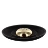 Brûle-encens en métal avec dôme doré pour bâtonnets, Ø 9 cm. Boîte de 2.