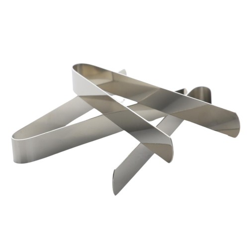 Pince a charbon en acier inoxydable, longueur 12 cm - BOITE DE 3