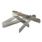 Pince a charbon en acier inoxydable, longueur 12 cm - BOITE DE 3