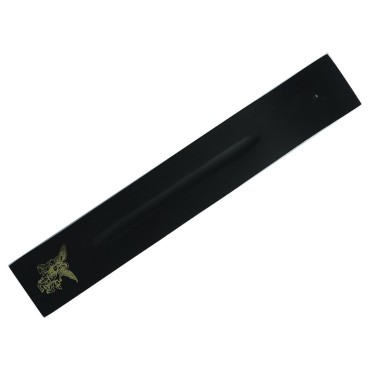 Br-ucirc-le-encens en aluminium d-eacute-cor-eacute-- motif Saint Michel- pour b-acirc-tonnets- L- 26 cm- Bo-icirc-te de 4-