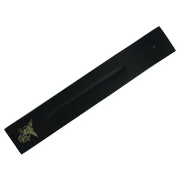 Br-ucirc-le-encens en aluminium d-eacute-cor-eacute-- motif Saint Michel- pour b-acirc-tonnets- L- 26 cm- Bo-icirc-te de 4-