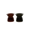 Brule parfum en ceramique decor en relief. H 6.50 cm Ø 7 cm. Boite presentoir de 20 pieces couleurs assorties.