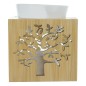 Brule parfum en bois avec arbre de vie ajoure. Taille H. 11 cm x 9.50 cm