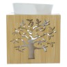 Brule parfum en bois avec arbre de vie ajoure. Taille H. 11 cm x 9.50 cm