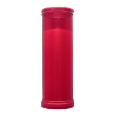 Bougie rouge d'extérieur, H.190mm Ø 64 - durée environ 4 jours et 8heures