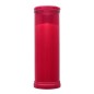 Bougie rouge d'extérieur, H.190mm Ø 64 - durée environ 4 jours et 8heures