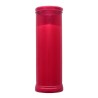 Bougie rouge d'extérieur, H.190mm Ø 64 - durée environ 4 jours et 8heures