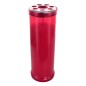 Bougie rouge d'extérieur, H.190mm Ø 64 - durée environ 4 jours et 8heures