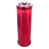 Bougie rouge d'extérieur, H.190mm Ø 64 - durée environ 4 jours et 8heures