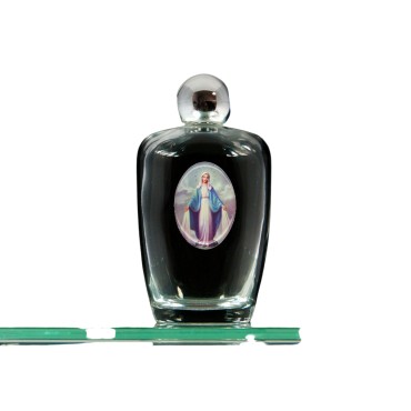 Bouteille verre 115 ml - H. 11 cm + résine