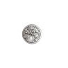 Mini plaque auto Ø 2.5 cm en metal couleur argentee. Plusieurs saints.