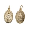 Médaille métal couleur dorée de la Vierge Miraculeuse, plusieurs tailles.