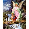 Poster cartonne finition couleur or H. 70 x 50 cm, plusieurs saints.