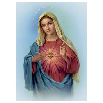 Poster image papier (135 g) H.26 x 19 cm, plusieurs saints.