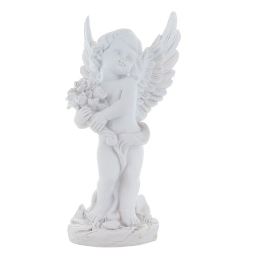 Anges en resine - H. 27.5 cm. LOT DE 2 ASSORTIS