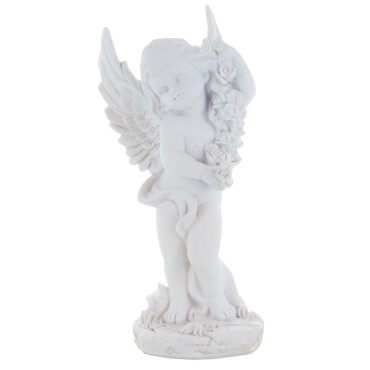 Anges en resine - H. 27.5 cm. LOT DE 2 ASSORTIS