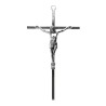 Crucifix avec Christ en métal argenté – Hauteur 19 cm