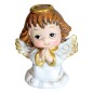 Petit ange en résine en prière couleur dorée et blanche H. 4 cm