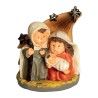Petite nativité en résine de couleur H. 4 cm