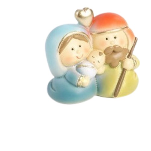 Nativité en résine couleur H. 5.2 cm
