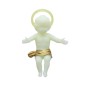 Enfant Jésus bras ouverts, fluorescent pour crèche, plusieurs tailles.