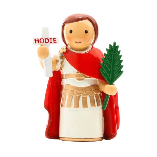 Statue de Saint Exp-eacute-dit H-7-9 x 2-9 cm