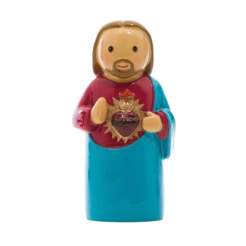 Statue du Sacré Cœur de Jésus H. 7,8 x 3 cm