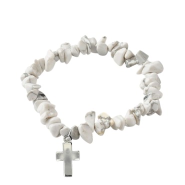 Bracelet sur elastique pour enfant, eclats de pierre 7mm. Differentes pierres.