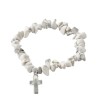 Bracelet sur elastique pour enfant, eclats de pierre 7mm. Differentes pierres.