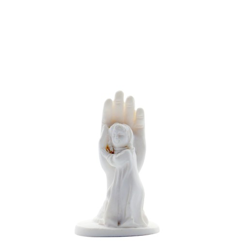 Main de la Providence petite fille en albatre Hauteur 5 cm.