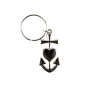 Porte-clés Croix de Camargue en métal argenté – Hauteur 4,5 cm